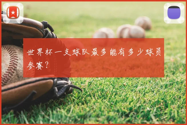 世界杯一支球队最多能有多少球员参赛?